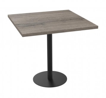 Table 80 x 80 avec piétement metal
